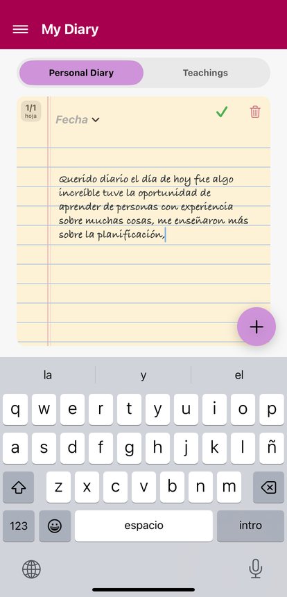 Diario personal y lecciones eternas