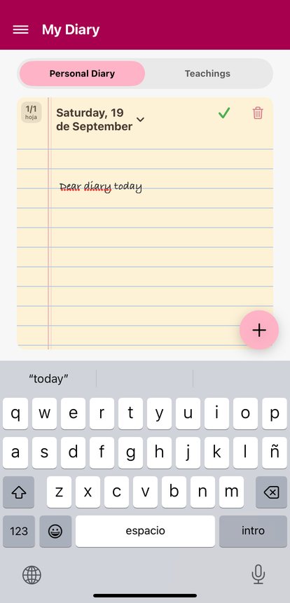 Personal journal and eternal lessons